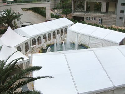 پوشش تار ضد چادر سفید ، تارپ های سقفی 5 متری سنگین