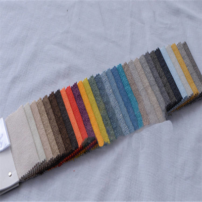 پارچه مبل کتانی رنگرزی ساده 100% پلی استر ضخیم رنگ ثابت