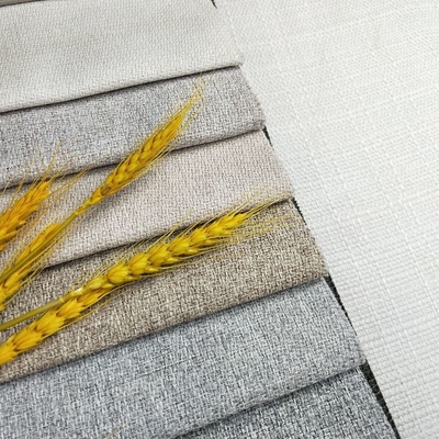 پارچه مبل کتانی منسوجات خانگی ساده رنگ شده 100% پلی استر